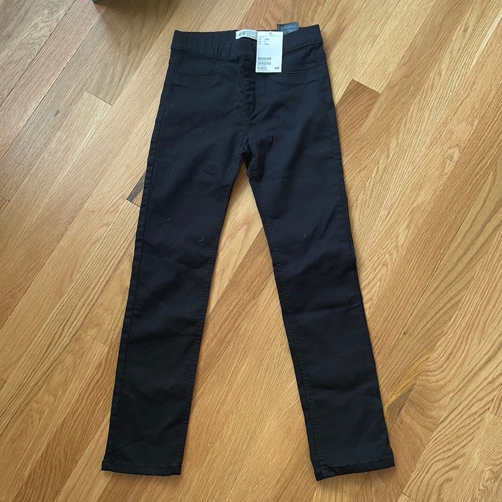 Little boys black casual pants